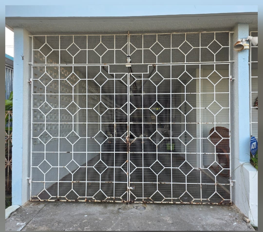 Antes — puerta de garaje original